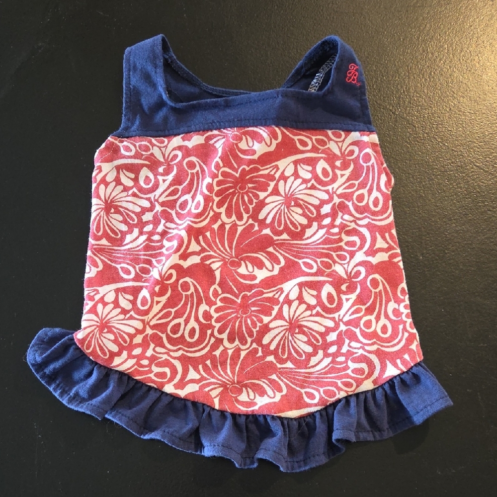 Tommy Bahama Floral Dog Dress in Pink and Navy Size Medium